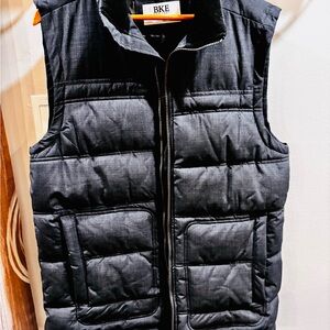 BKE Men's Dark Blue Puffer Vest